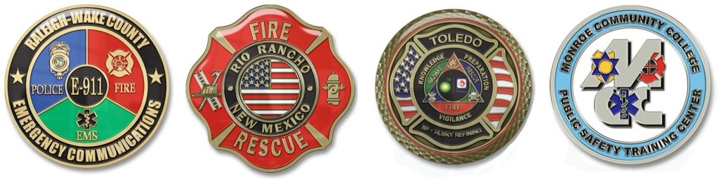 What are firefighter challenge coins?