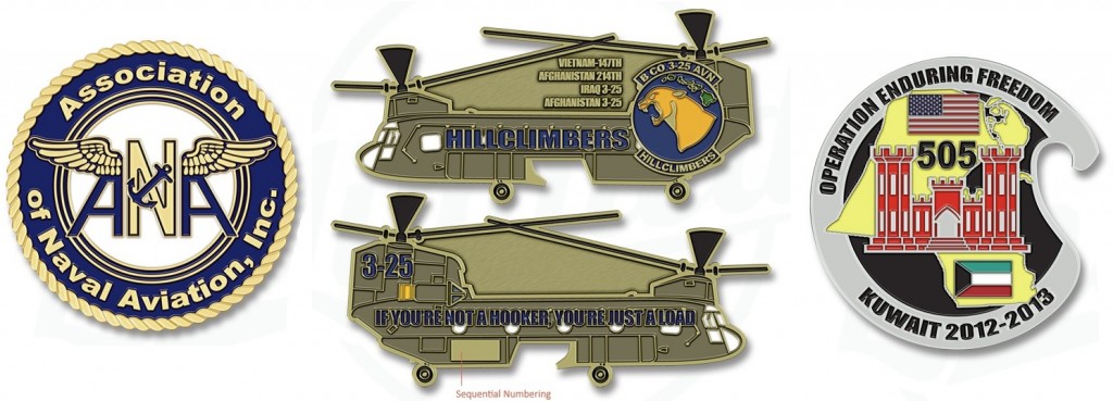 Helicopter Challenge Coins