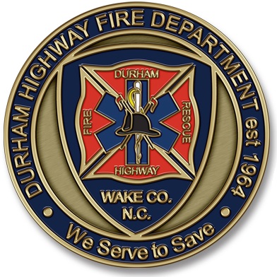 Durham Highway Fire Rescue Unit Coins