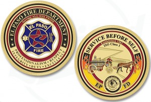 El Paso Texas FD Challenge Coin